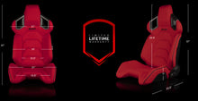 Load image into Gallery viewer, Universal BRAUM ALPHA-X SERIES RACING SEATS (RED CLOTH) – PAIR