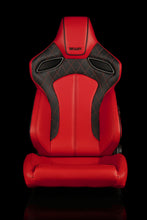 Load image into Gallery viewer, Universal BRAUM ORUE SERIES RACING SEATS (DIAMOND ED. | RED LEATHERETTE) – PAIR