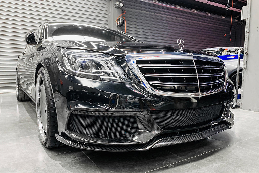 2017-2020 Mercedes Benz W222 Sedan BRS-2019 Style Front Bumper - Carbonado