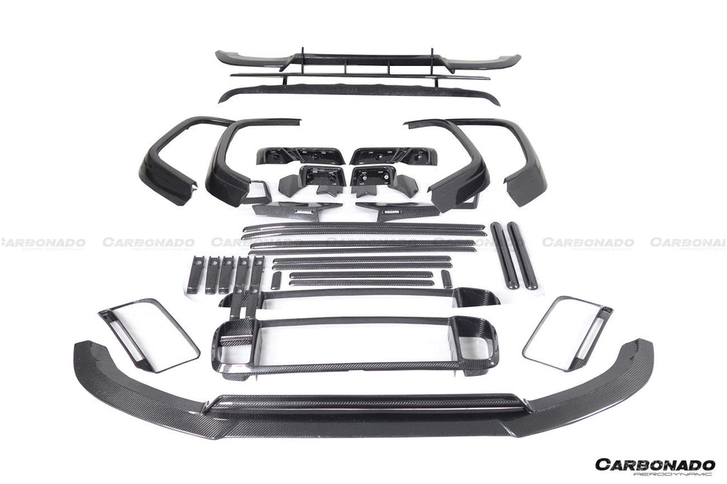 2018-2024 Mercedes Benz G63 AMG G550 W464 G-Wagon BR-G900 Style Dry Carbon Full Body Kit