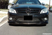 Load image into Gallery viewer, 2008-2011 Mercedes Benz W204 C Class L1 Style Carbon Fiber Front Lip (Excluded C63) - Carbonado Aero