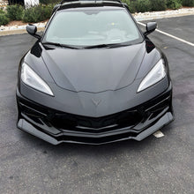 Load image into Gallery viewer, 2020-2024 Corvette C8 Stingray Evo Style Front Lower Chin Splitter Gloss Black