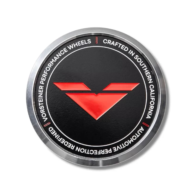 Vorsteiner Aluminum Black With Red Logo Center Cap