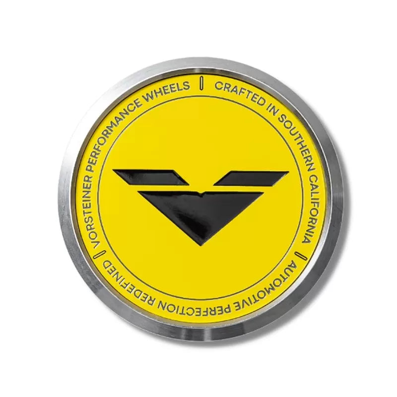 Vorsteiner Aluminum Yellow With Black Logo Center Cap