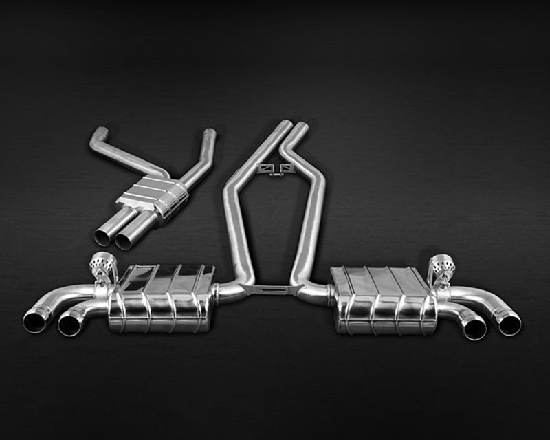 Capristo Exhaust Induction Valve Exhaust System with Middle Silencer Pipes and CES-3 Remote  Porsche Cayenne 958 92A 2010-2014