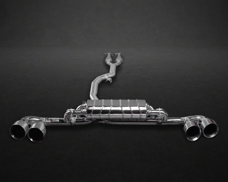 Capristo Valved Exhaust System Package with CES-3 Remote and Silenced Mid-Pipes Nissan GTR 2009-2017