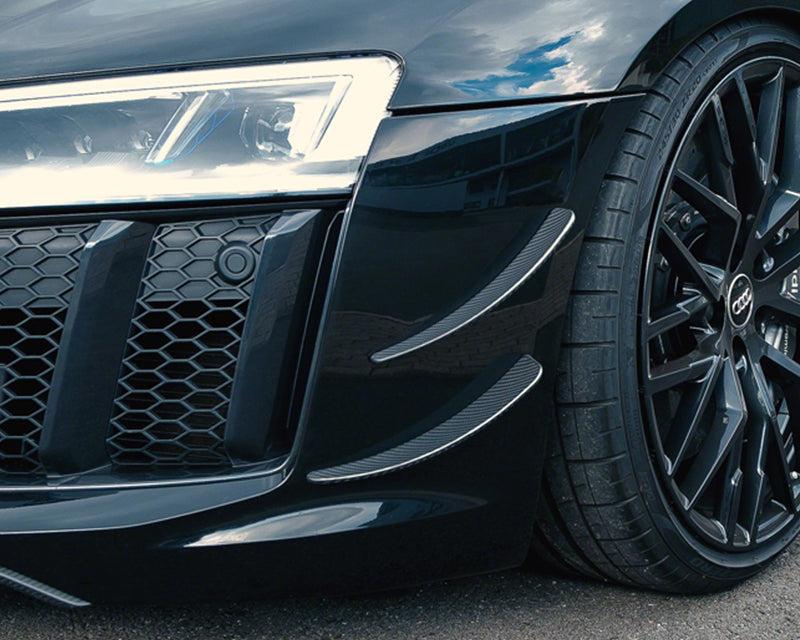 Capristo Gloss Carbon Front Fins Audi R8 V10 Plus 2015 | Audi R8 Gen2 V10 2016-2019