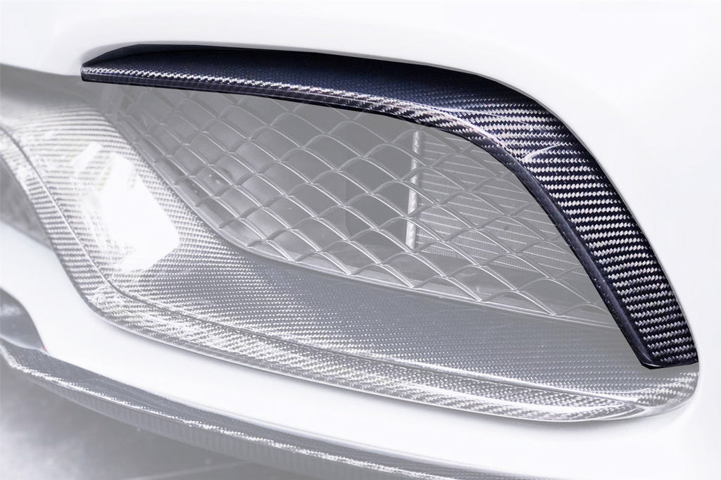2015-2021 Mercedes Benz W205 C63&S AMG Carbon Fiber Front Canards - DarwinPRO Aerodynamics