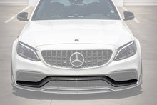 Load image into Gallery viewer, 2015-2021 Mercedes Benz W205 C63 S AMG Sedan Coupe Carbon Fiber Front Bumper Accessory Set (4pcs) - Carbonado