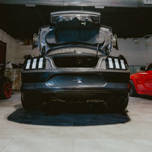 Load image into Gallery viewer, PRE-ORDER 2018-2023 Ford Mustang GT500 Style Double Sided Full Carbon Fiber Track Package Rear Bumper Conversion