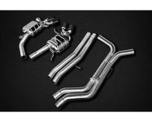 Load image into Gallery viewer, Capristo Exhaust OE Actuators Valved Exhaust System w/ Bevelled Carbon Fiber Tips Audi RS6 C8 2019-2022