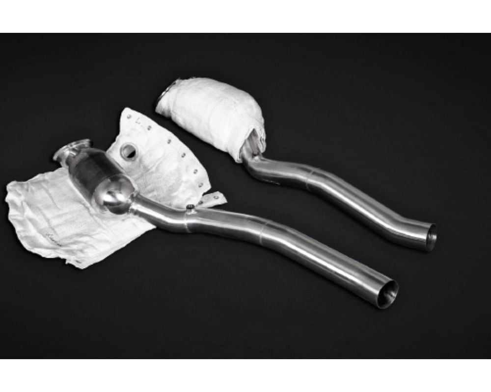 Capristo Exhaust 250 Cell Sports Cats Downpipes w/ Heat Blankets Ferrari F12 | 812SF 2013-2022
