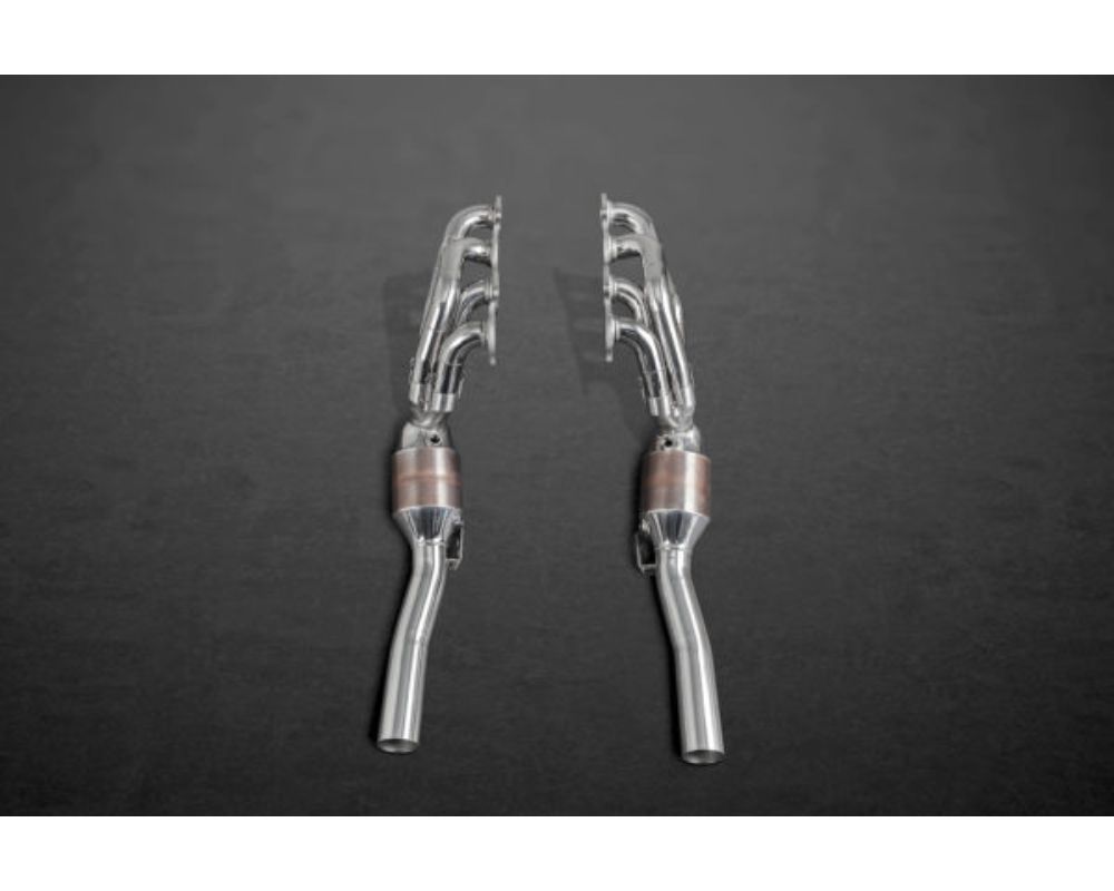 Capristo Exhaust 250 Cell Sports Cat Headers w/ Post Cat Race Pipe Mercedes AMG C63 2008-2014