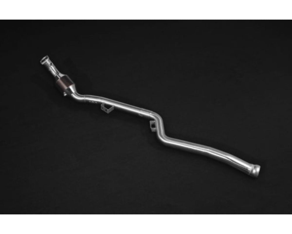 Capristo Exhaust Downpipe w/ 250 Cell Sports Cats Mercedes AMG CLS63 | E63 2009-2016
