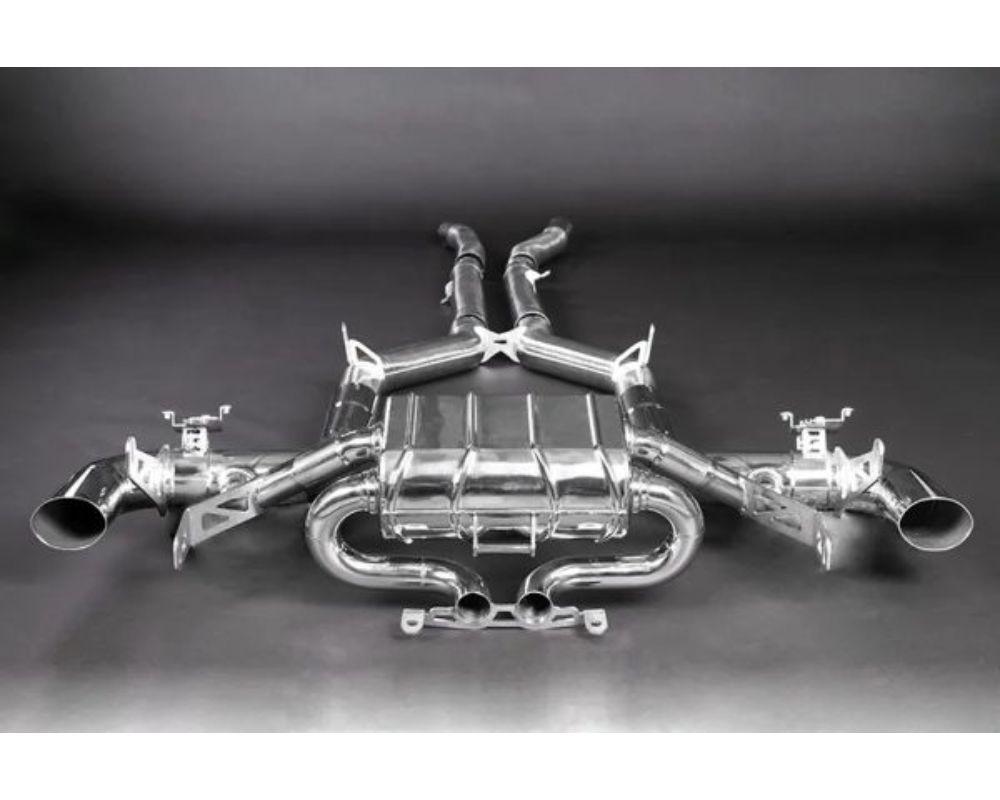 Capristo Exhaust OE Actuators Valved Exhaust System w/ Mid-Pipes & Cat Race Pipe Mercedes AMG GTR 2017-2021