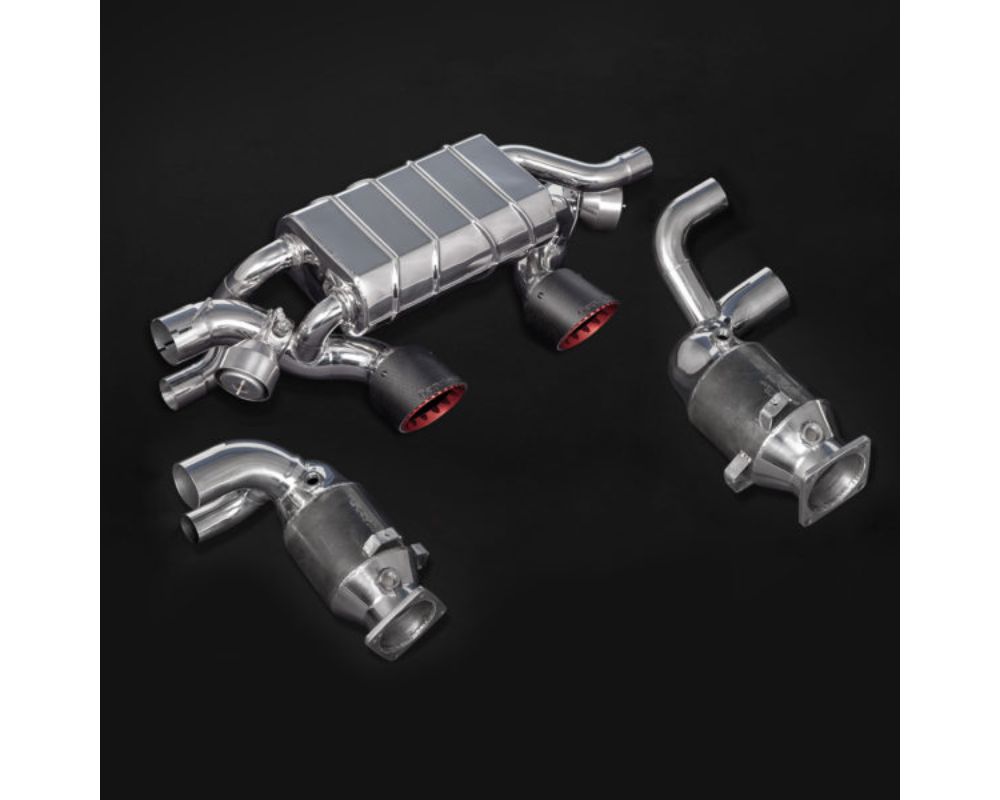 Capristo Exhaust Valved Exhaust System w/ 250 Cell Sports Cats, Carbon Tips & CES3 Porsche 991.2 Carrera GTS 2017-2019