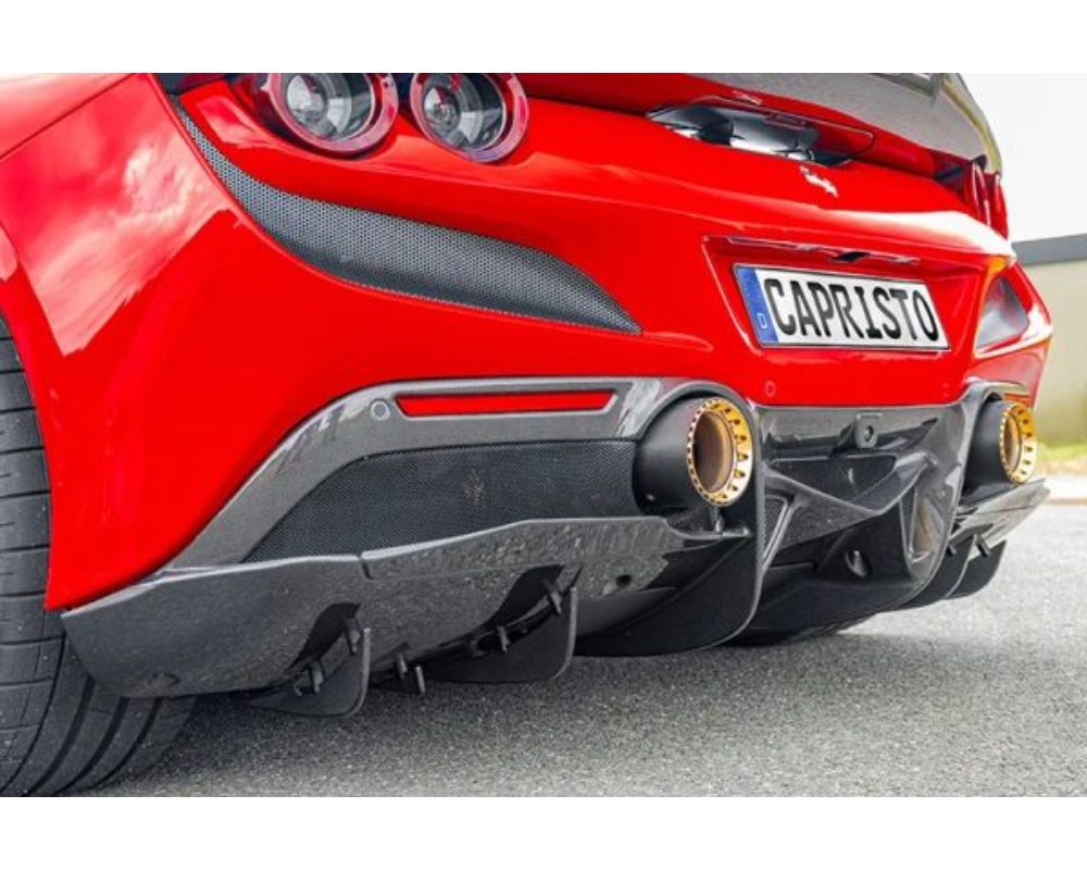 Capristo Exhaust Carbon Fiber Rear Diffuser Ferrari F8 Tributo | Spider 2020-2022