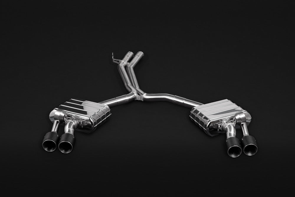 Capristo Exhaust High Performance Exhaust Mid-Silencer Race Pipes Black Audi S4 | S5 B9 F5 2018-2023