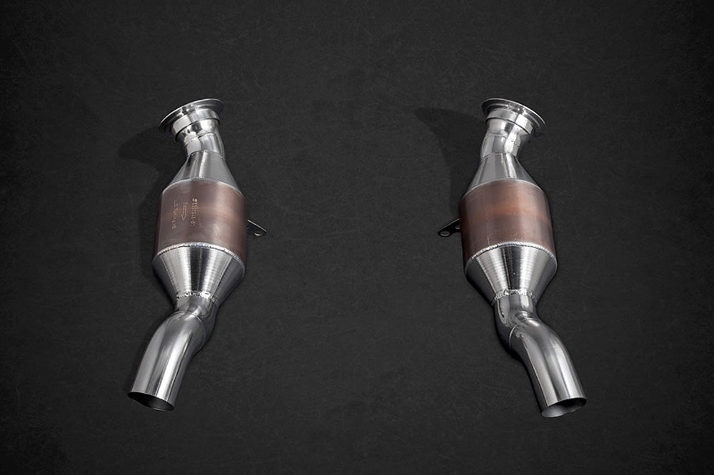 Capristo Exhaust 100-Cell Cats No Heat Shield Ferrari 458 2010-2015