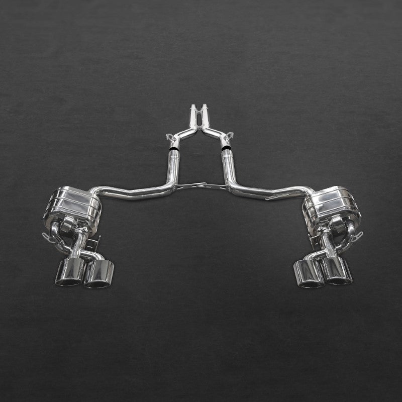 Capristo Exhaust Valved Exhaust with Mid-Silencer Race Pipes Black Series Mercedes-Benz W204 C63 AMG 2008-2014