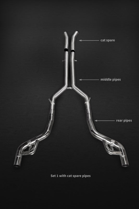 Capristo Exhaust Set1 Valved Exhaust with Racepipes & CES3 Mercedes-Benz AMG GT | S | C 2015-2023