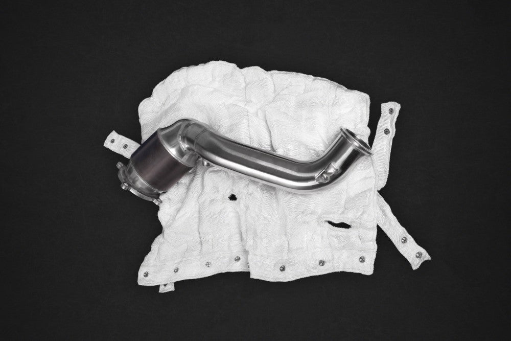 Capristo Exhaust 100-Cell Sports Cats Downpipes with Heat Blankets McLaren 720S 2017-2020