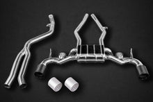 Load image into Gallery viewer, Capristo Exhaust Valved Catback Exhaust with E2P Black Toyota Supra A90 2020-2023