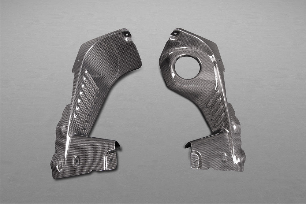 Capristo Exhaust Side Engine Compartment Covers Ferrari 458 Spider 2011-2015