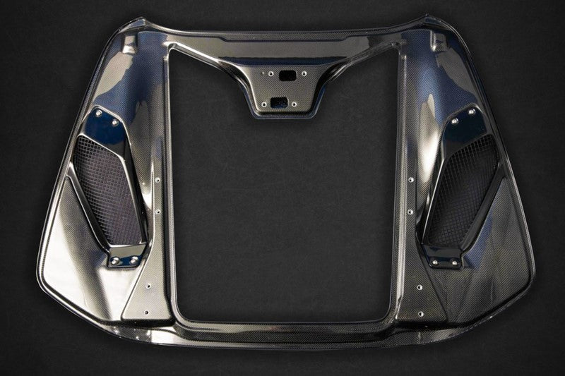Capristo Exhaust Engine Bonnet Design S Carbon Fiber Ferrari 488 GTS | Pista | F8 Spider 2015-2019
