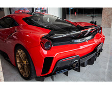 Load image into Gallery viewer, Capristo Carbon Fiber Rear Bumper Ferrari 488 Pista 2019-2021