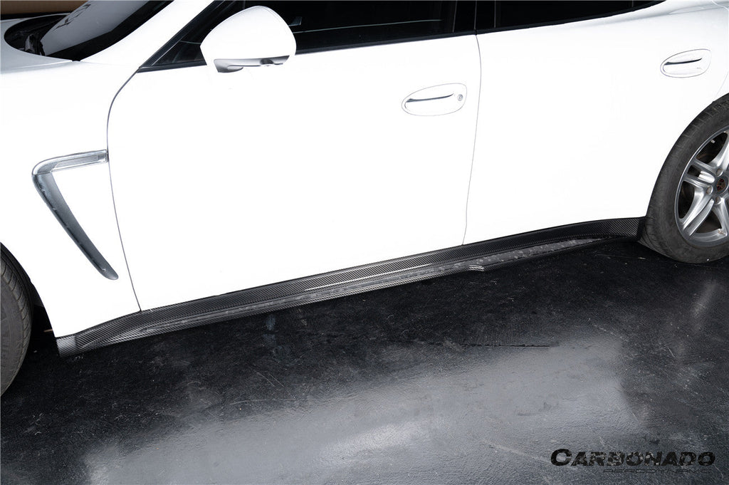 2010-2016 Porsche Panamera 970 SD Style Dry Carbon Fiber Side Skirts