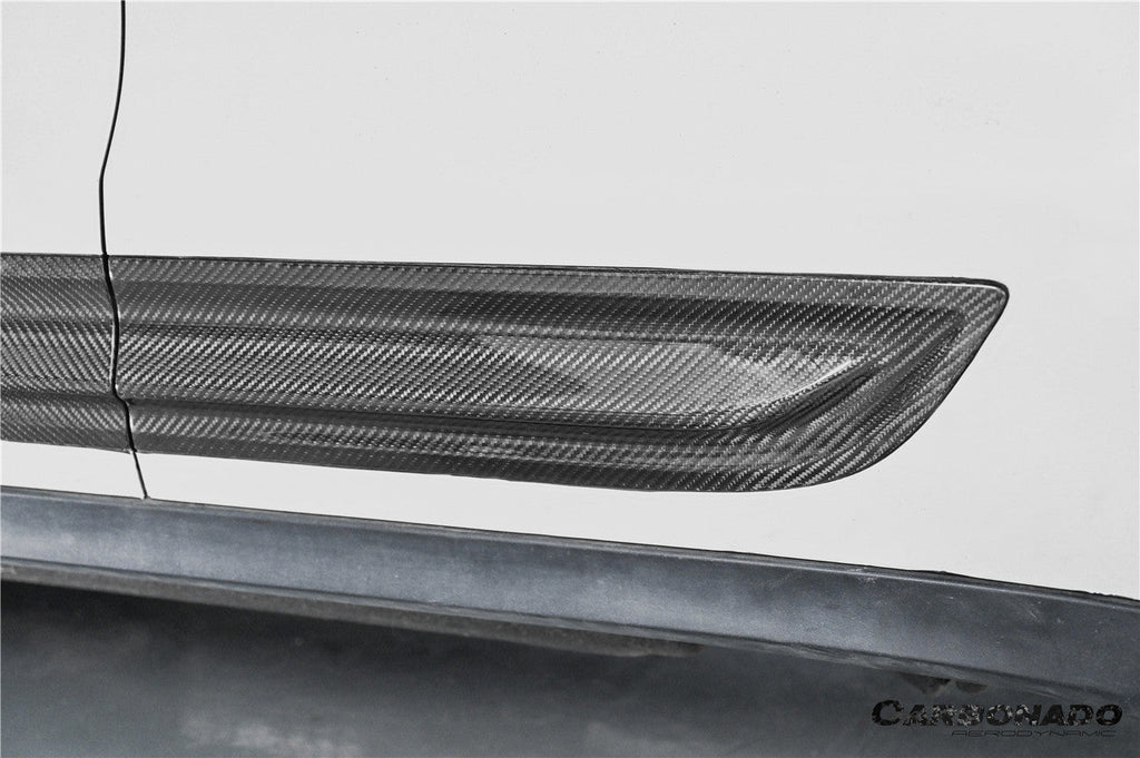 2014-2024 Porsche Macan S and Turbo and GTS 95B Convert GTS Style Dry Carbon Fiber Door Trims
