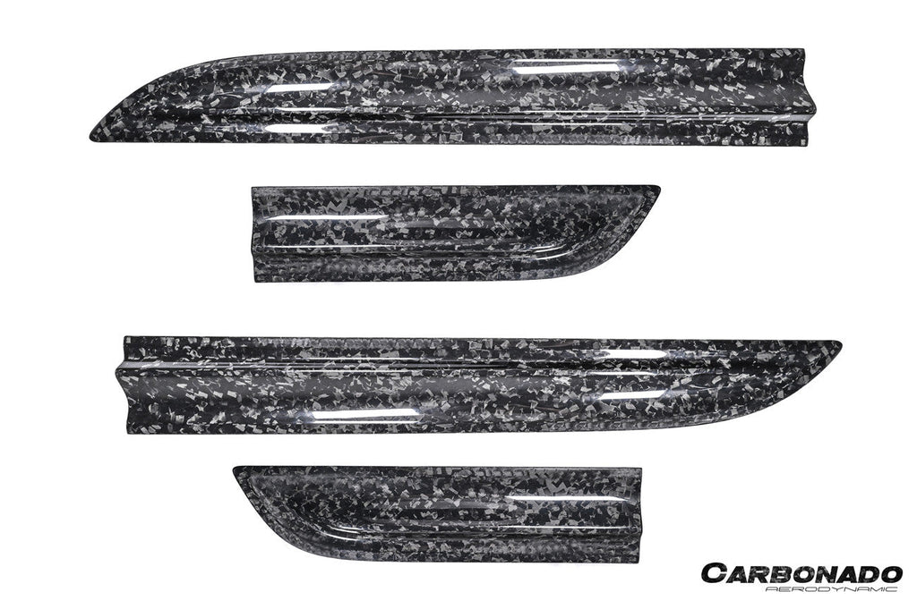 2014-2024 Porsche Macan S and Turbo and GTS 95B Convert GTS Style Dry Carbon Fiber Door Trims