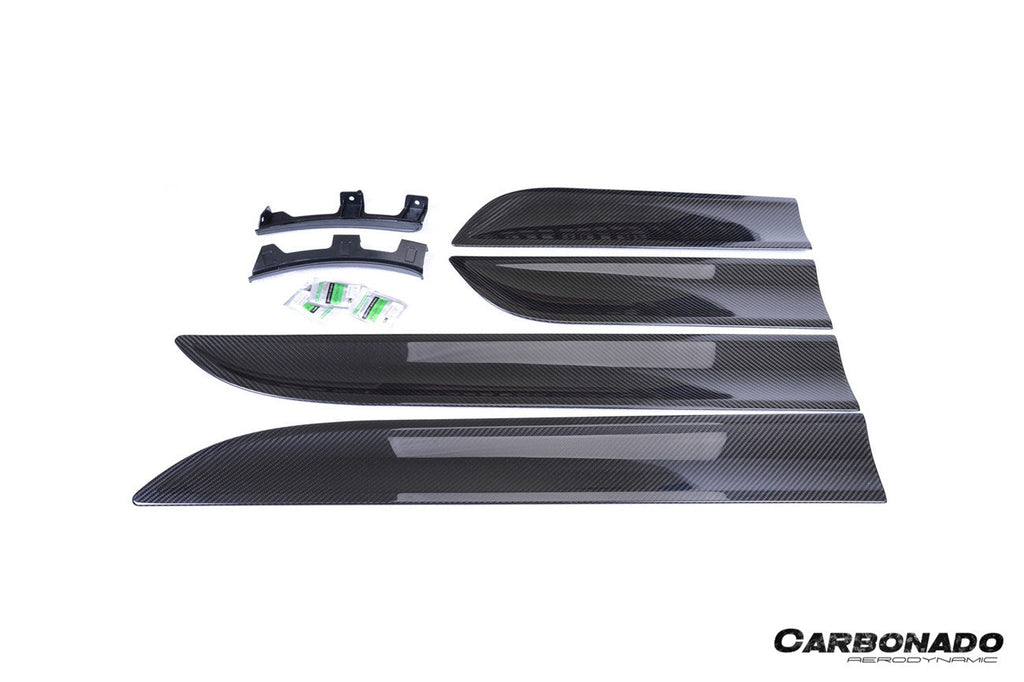 2014-2024 Porsche Macan S  Turbo and GTS 95B Dry Carbon Fiber Door Trims