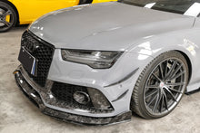Load image into Gallery viewer, 2016-2019 Audi RS7 MAN Style Dry Carbon Fiber Trunk Front Bumper Vent Caps
