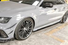 Load image into Gallery viewer, 2016-2019 Audi RS7 MAN Style Dry Carbon Fiber Side Skirts - Carbonado