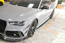 Load image into Gallery viewer, 2016-2019 Audi RS7 MAN Style Dry Carbon Fiber Trunk Front Bumper Vent Caps