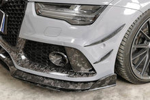 Load image into Gallery viewer, 2016-2019 Audi RS7 MAN Style Dry Carbon Fiber Trunk Front Bumper Vent Caps - Carbonado