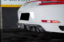 Load image into Gallery viewer, 2017-2019 Porsche 911 991.2 Carrera KA Style Dry Carbon Fiber Rear Lip Diffuser