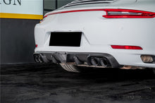 Load image into Gallery viewer, 2017-2019 Porsche 911 991.2 Carrera KA Style Dry Carbon Fiber Rear Lip Diffuser