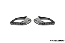 Load image into Gallery viewer, 2017-2019 Porsche 911 991.2 Carrera OEM Style Dry Carbon Fiber Rear Bumper Vent Trims