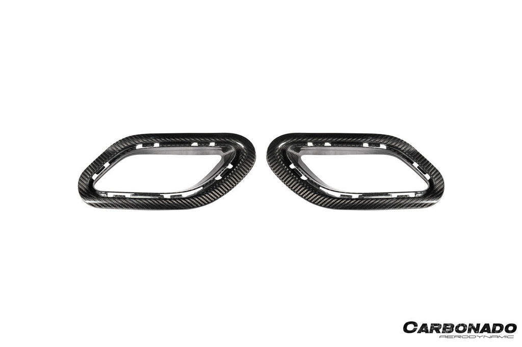 2017-2019 Porsche 911 991.2 Carrera OEM Style Dry Carbon Fiber Rear Bumper Vent Trims