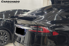Load image into Gallery viewer, 2016-2025 Tesla Model X SUV BS Style Carbon Fiber Trunk Spoiler