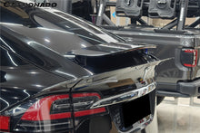 Load image into Gallery viewer, 2016-2025 Tesla Model X SUV BS Style Carbon Fiber Trunk Spoiler