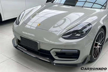 Load image into Gallery viewer, 2017-2023 Porsche Panamera 971 GTS KDA Style Dry Carbon Fiber Front Lip - Carbonado