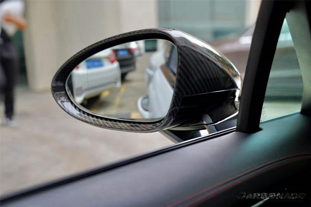 2017-2025 Porsche Panamera 971.1    971.2    976 OEM Style Dry Carbon Fiber Mirror Housing