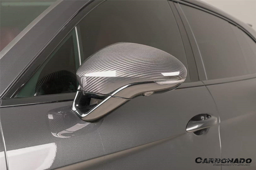 2017-2025 Porsche Panamera 971.1 & 971.2 & 976 OEM Style Dry Carbon Fiber Mirror Housing - Carbonado