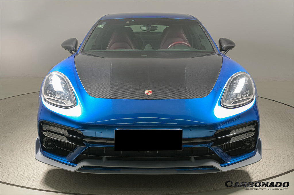 2017-2023 Porsche Panamera 971 4S & Turbo & SD & GTS OEM Style Dry Carbon Fiber Hood - Carbonado