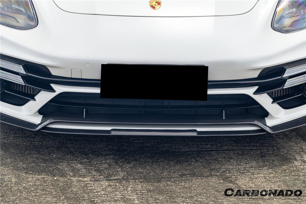 2017-2023 Porsche Panamera 971 Turbo S KDA Style Dry Carbon Fiber Front Lip