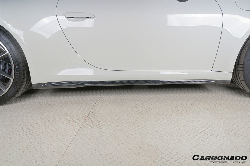 2019-2024 Porsche 911 992 Carrera    Cabriolet Convert Turbo SD Style Dry Carbon Fiber Side Skirts